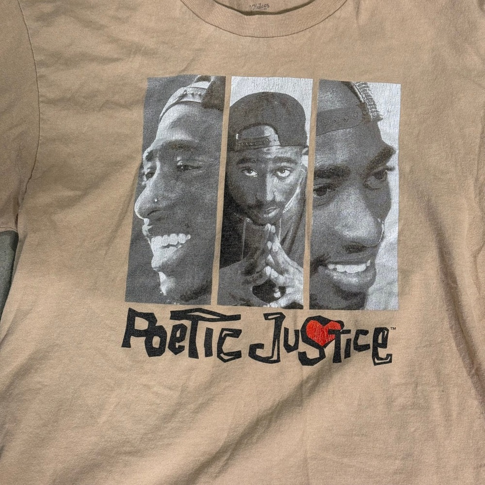 Poetic‎ Justice Women Graphic Large Cropped Tupac Movie Hip Hop 90s Streetwear - Picture 4 of 5